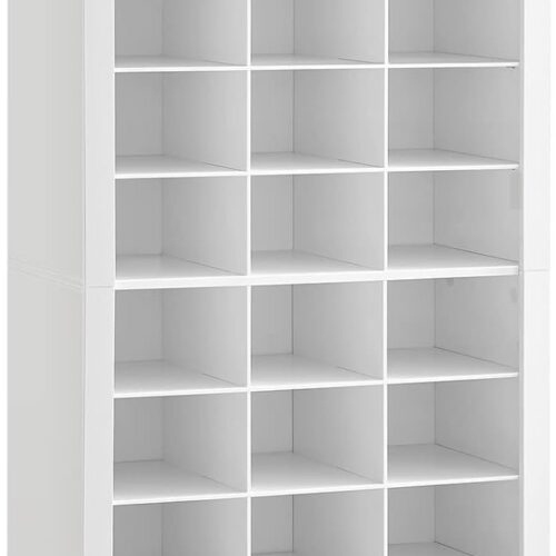 VASAGLE 10-Tier Shoe Storage Cabinet - Shoe Rack Organizer for Entryway BedrVASAGLE 10-Tier Shoe Storage Cabinet - Shoe Rack Organizer for Entryway Bedroom - Holds Up to 30 Pairs of Shoes - White, 12.6 x 24.8 x 73.6 Inches (ULBS273T14)oom - Holds Up to 30 Pairs of Shoes - White, 12.6 x 24.8 x 73.6 Inches (ULBS273T14)