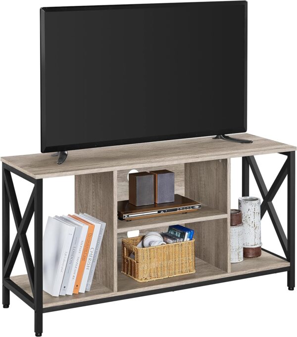 Topeakmart TV Stand for up to 55 Inch TVs - Media Entertainment Center with Storage Shelves for Living Room, Ideal TV Table for Small Spaces 1