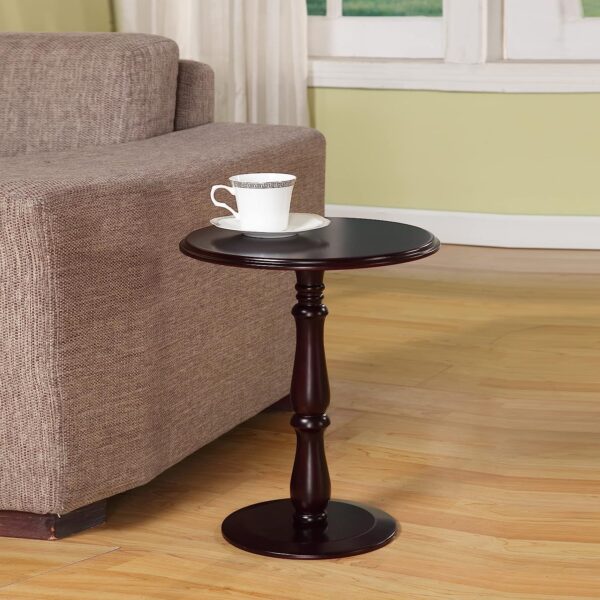 Kings Brand Furniture - Dark Cherry Finish Wood Plant Stand Accent Side End Table for Elegant Décor 1