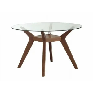 Paxton Dining Table Base in Nutmeg Finish - Stylish and Sturdy Foundation