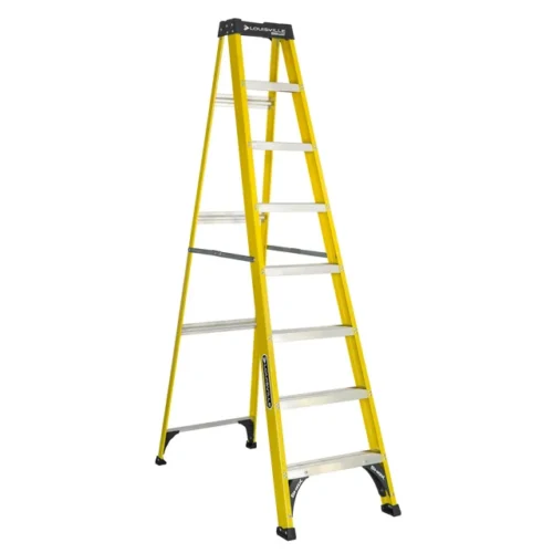 a Louisville Ladder 8' Fiberglass Step Ladder - 12' Reach - 250 lbs Load Capacity - Model: W-3118-08