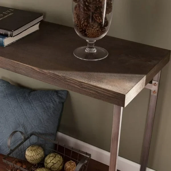 Whelan Console Table - Midcentury-Modern Design, Burnt Oak Finish 3