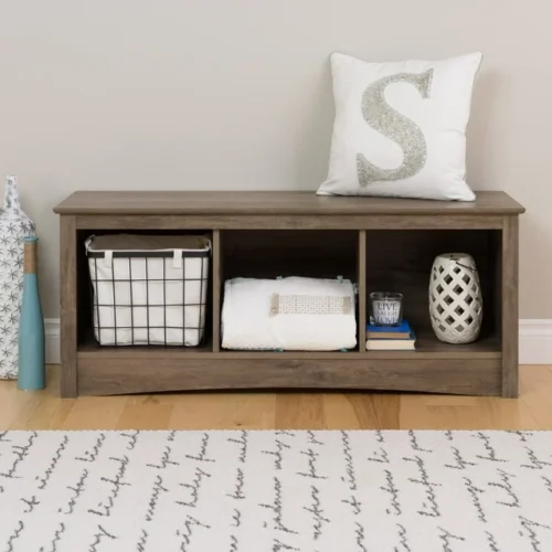 a1 Cubby Bench - Drifted Gray Finish