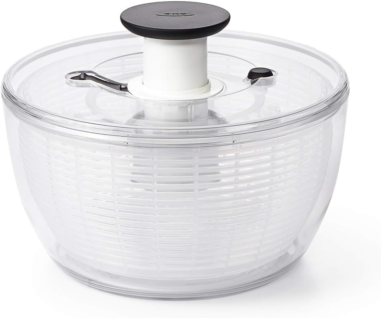 OXO Good Grips Large Salad Spinner – 6.22 Quarts, White