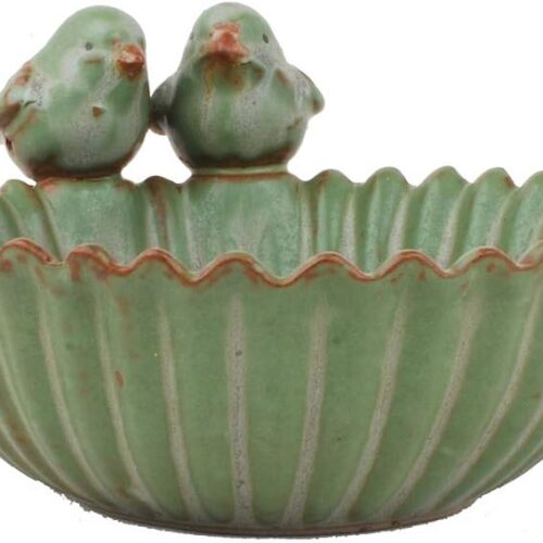 a1 NWFashion Special Design Fun Garden 6-Inch Flower Planter Succulent Pot - Indoor/Outdoor Planter (Bird Design)