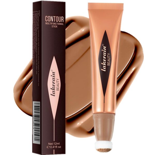 Go Ho Liquid Contour Wand - Liquid Bronzer Stick, Cream Face Bronze Concealer Contouring with Buildable Applicator, Easy to Blend, Long Lasting, Smooth Natural Matte Finish - 05# Bronzer Liquid 1