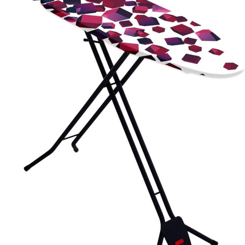 a1 Mabel Home Ironing Board Made in Europe - Adjustable Height, Deluxe, 4-Leg, Extra Cover, Easy Storage - Space Saver Model (36" x 13")