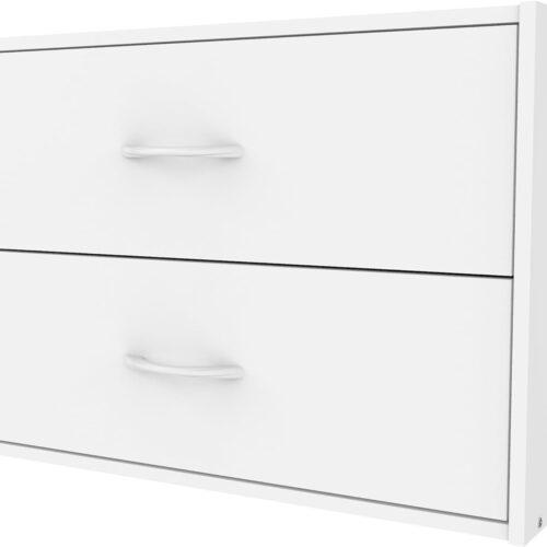 a1 ClosetMaid 1566 Stackable 2-Drawer Horizontal Organizer - White