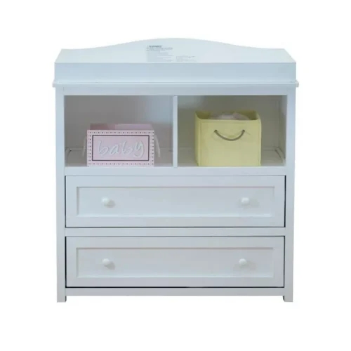 a3 AFG Baby Furniture Leila 2-Drawer Changing Table - White