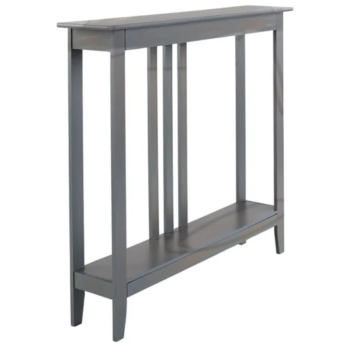 a Slim Gray Accent Tables for Space-Saving