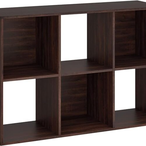 a Sauder 6-Cube - 1/2" Construction - Cinnamon Cherry Finish