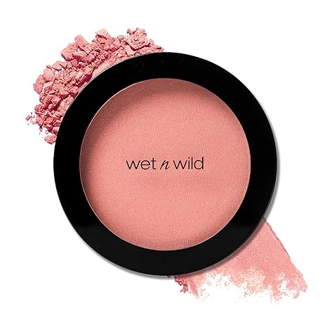 wet n wild Color Icon Blush | Effortless Glow & Seamless Blend | Infused with Jojoba Oil | Sheer Finish with Matte Natural Glow | Cruelty-Free & Vegan | Pinch Me Pink