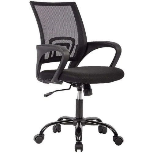 a BestOffice Mesh Office Chair: Ergonomic Adjustable Desk Chair with Back Support, Modern Executive Rolling Swivel Chair for Women & Men, Black: Ergonomic Adjustable Desk Chair with Back Support, Modern Executive Rolling Swivel Chair for Women & Men, Black