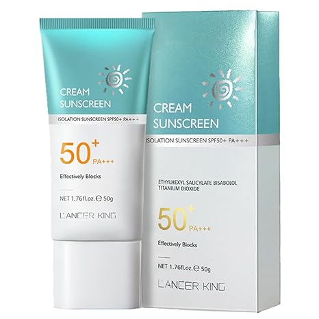 Daily Face Sunscreen SPF 50+ - Isolation Sunscreen for Face - Hydrate Skin and Reduce Blemishes - Sunscreen Protector for Face and Body - SPF 50 Sunscreen, Non-Sticky, Weightless Formula for All Skin Types - 50g
