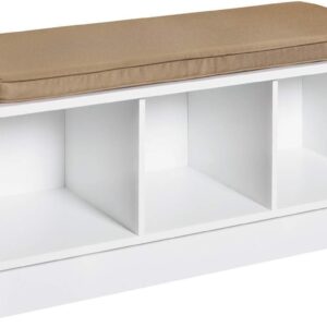 ClosetMaid 1569 Cubeicals 3-Cube Storage Bench - White Finish