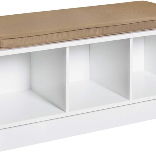 ClosetMaid 1569 Cubeicals 3-Cube Storage Bench - White Finish