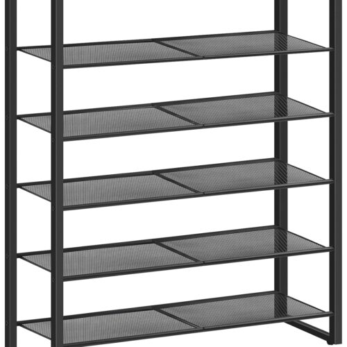 HOOBRO Shoe Rack, 6-Tier Shoe Organizer - Large Capacity Storage Shelf for 18-24 Pairs of Shoes - Durable and Stable - Ideal for Entryway, Closet, Hallway, Dorm Room - Industrial, Rustic Brown BF67XJ01G1