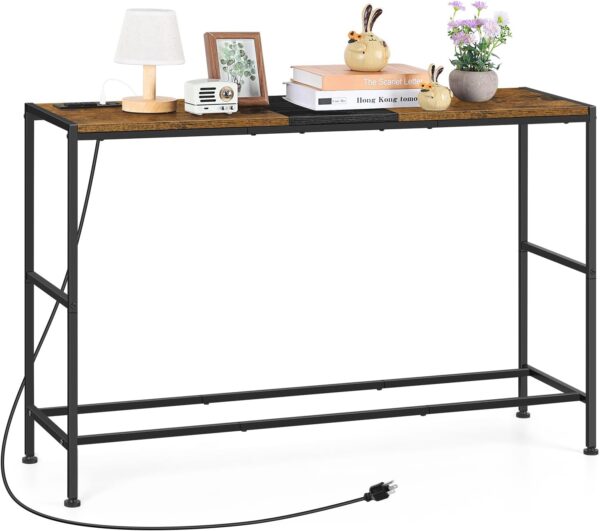 FABATO 41.7'' Lift Top Coffee Table with 2 Storage Drawers - Hidden Compartment - Open Storage Shelf for Living Room - Rustic Brown Finish 1