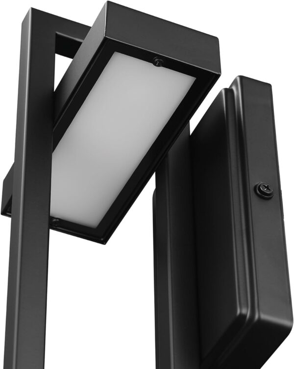 Globe Electric 60000024 12W LED Integrated Outdoor Wall Sconce - Matte Black Finish - 400 Lumens - 3000 Kelvin - 80 CRI - Ideal for Outdoor Lighting, Patio Décor - Weather Resistant - Front Porch Décor - Wall Lighting 2