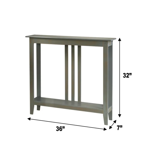 Slim Gray Accent Tables for Space-Saving 2