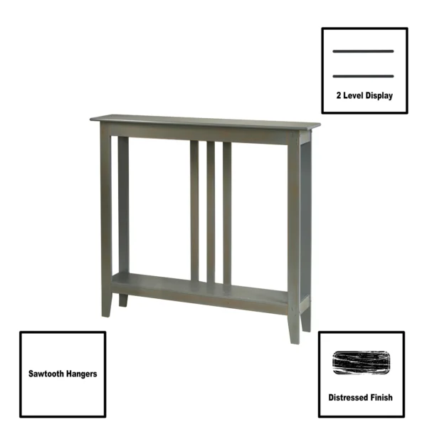 Slim Gray Accent Tables for Space-Saving 3