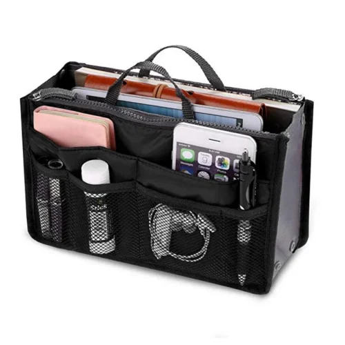 Women's Travel Handbag Organizer Insert-Multi-Pocket Purse Liner, Tote Organizer