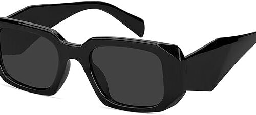 1 Square Retro Vintage Hexagon Glasses 90S Y2K Shades Aesthetic Accessories