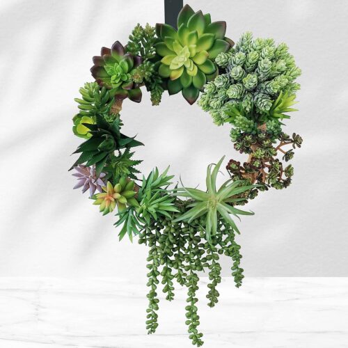 1 19 Pcs Assorted Artificial Succulents Plants Unpotted Small Green Hanging