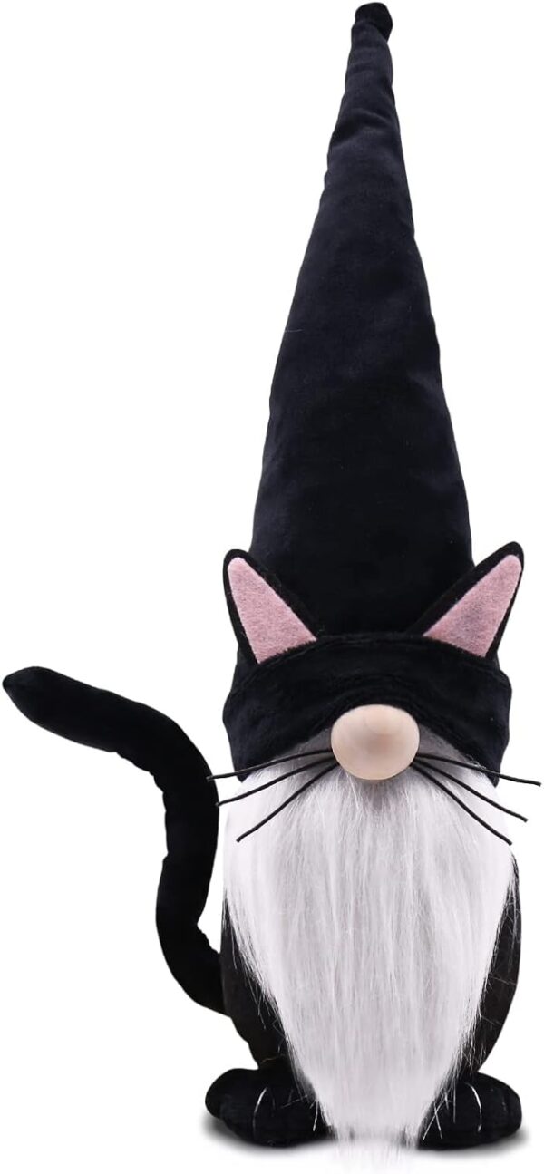 Black Cat Gnome Spring Decorations Collectible Figurines 2