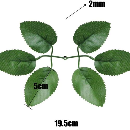 Artificial Greenery Fake Rose Flower Leaves for DIY Wedding Bouquets Baby Shower Centerpieces Party Decorations