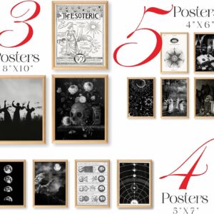 Creepy Art Prints Scary Picture Witch Decoration for Bedroom
