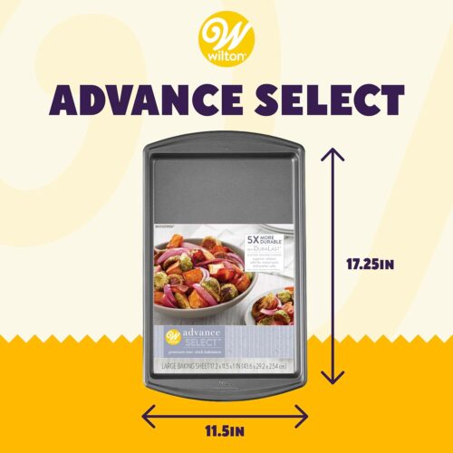 2 Advance Select Premium Non-Stick Steel Baking Sheet, 17.25 x 11.5 in.