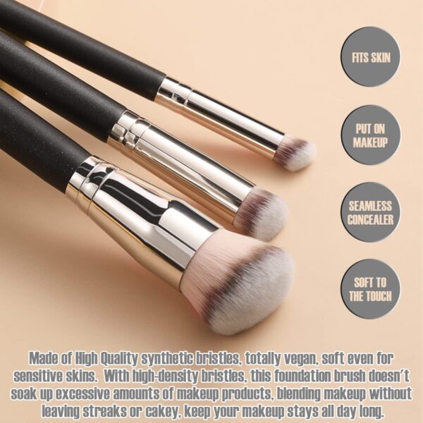 Mini Under Eye Concealer Brush for Blending Liquid Cream Flawless Powder Cosmetics Buffing Stippling Concealer 1