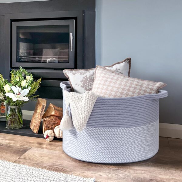 Large Rope Baskets for Organizing 6