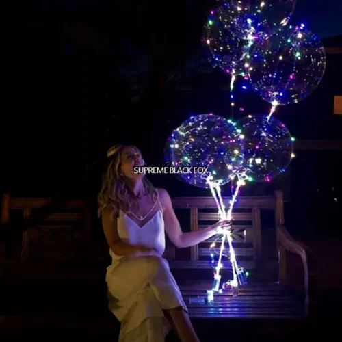 2 Balloons Light Up Valentines Wedding Birthday Christmas Party Decor