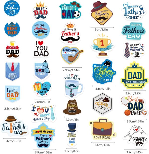 Father's Day Foam Sticker Shapes Happy Fathers Day Stickers 1
