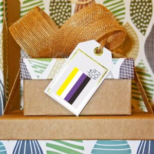Pride Stickers 1000 PCS, LGBTQ+ Pride Flag Stickers Pack, Heart Pride Stickers Roll for Transgender Lesbian Bi Nonbinary LGBTQ Gay