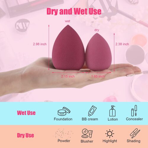 Beauty Blenders Sponges For Foundation Blender with Case and 1 Holder
