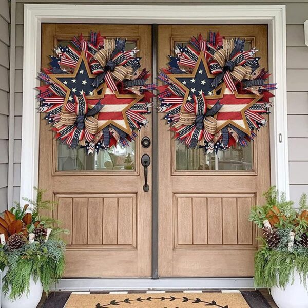 4th of July Wreaths for Front Door Memorial Day Wreaths for Front Door 1