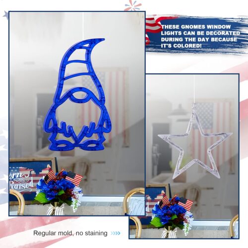 3 Pack Red White and Blue Lights with Timer Function