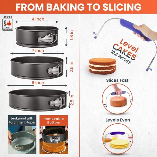 Cake Decorating Supplies Kit with Baking Supplies- Cake Decorating Tools