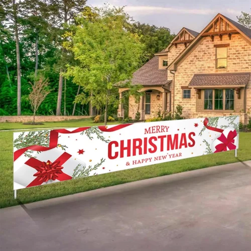 3 Large 6ft Merry Christmas Banner Sign Santa Claus Xmas Outdoor Garden Decoration