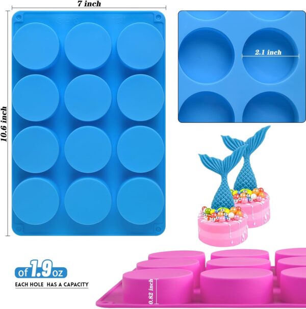 Oreo Molds Silicone Chocolate Covered Cookie Molds 3 PCS 12-Cavity 4