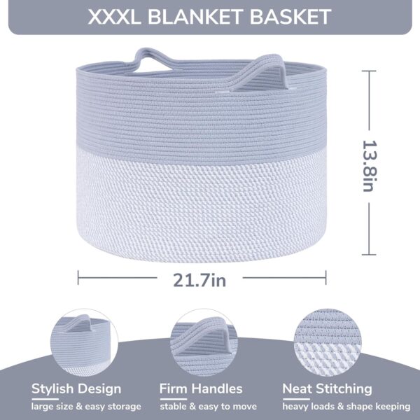 Large Rope Baskets for Organizing 5