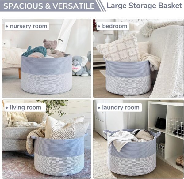 Large Rope Baskets for Organizing 4