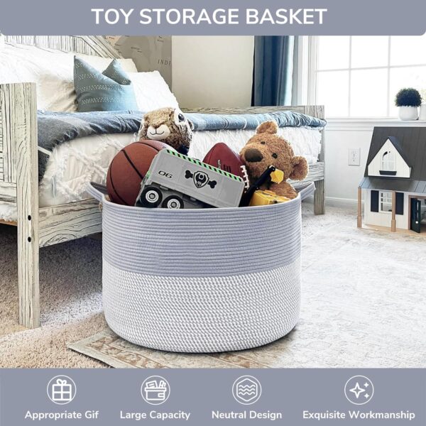 Large Rope Baskets for Organizing 3