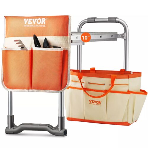 VEVOR Garden Kneeler and Seat Foldable Garden Stool 10" EVA Pad 330 lbs Capacity