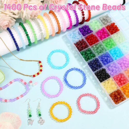 1 Round Glass Beads for Jewelry Making