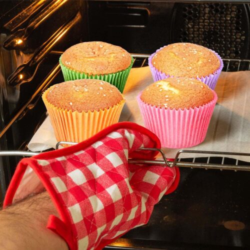1 Large Solid Colorful Paper Baking Cups for Baking