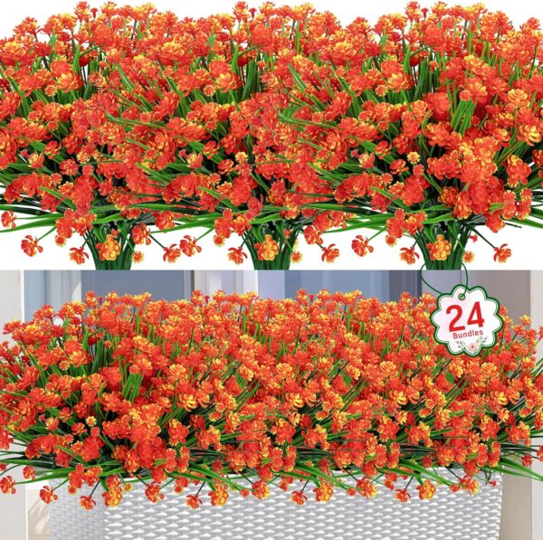 Plants Artificial Greenery for Spring Summer Indoor Outdoor Garden Window Box Kitchen Home Decor 1
